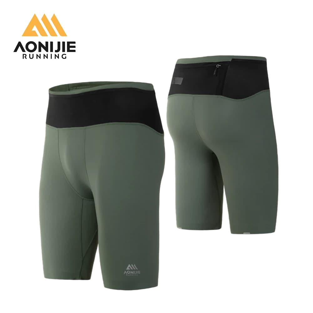 AONIJIE FM5120 men sport shorts fast drying compression shorts tight stretch pants for summer cycling training