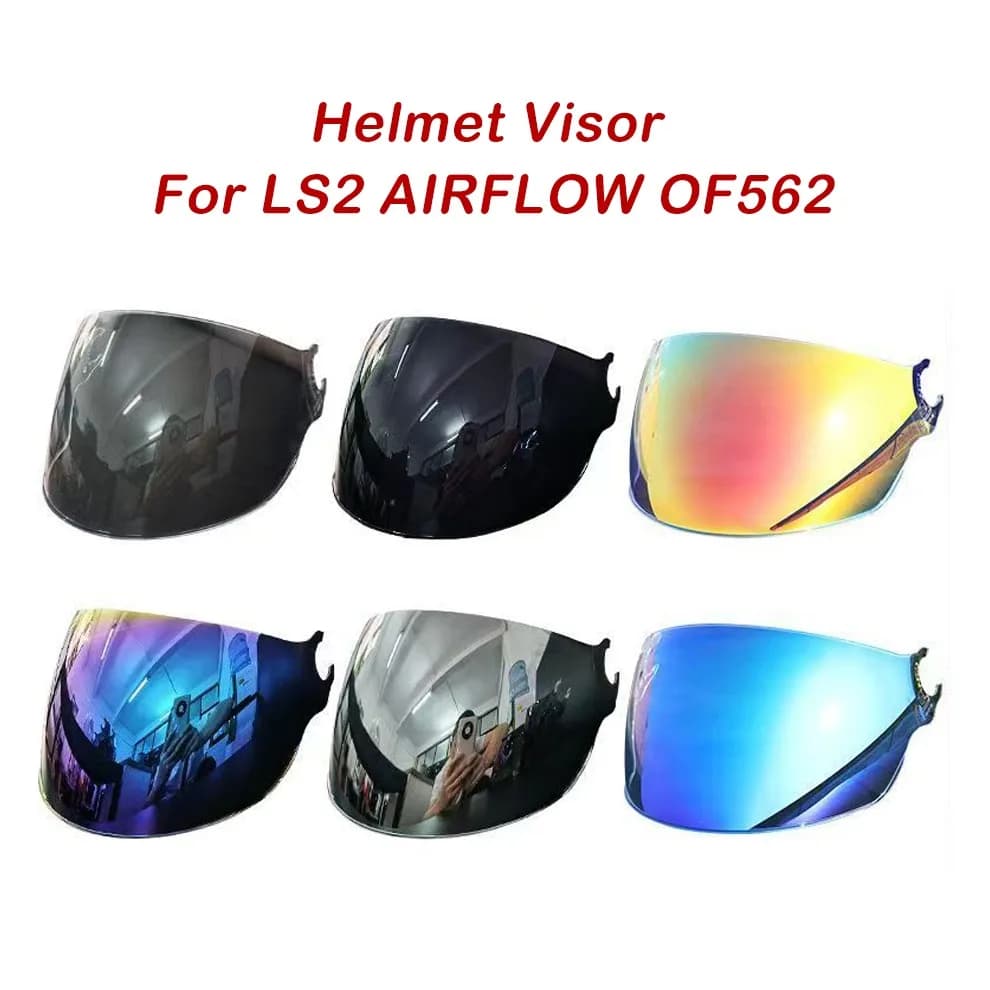 Replacement Visor for LS2 OF562 Airflow Open Face Motorcycle Helmet Extra Lens Windshield Helmet Parts Accessory for LS2 Airflow