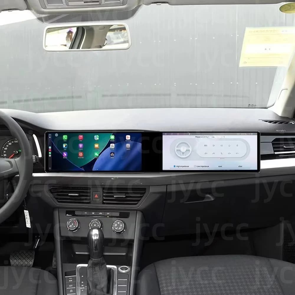 For Volkswagen Bora 2023-2025 Carplay Dual 12.3 Inch High Resolution Display Car Radio GPS Navigation Multimedia Stereo HeadUnit