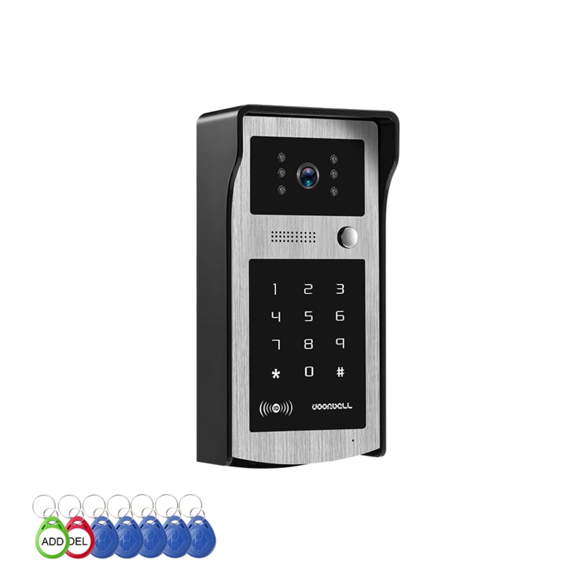 Video Intercom System Outdoor Unit Doorbell With Wide Angle Waterproof Night Vision Function Support Password/ ID Card