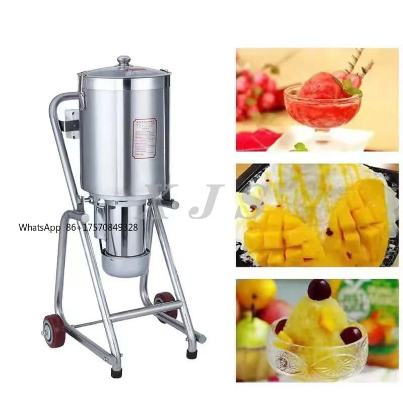 Commercial Stainless Steel Multifunctional Cutter Blender | Mobile Meat & Vegetable Processor for Fresh Beef, Pork, Chicken