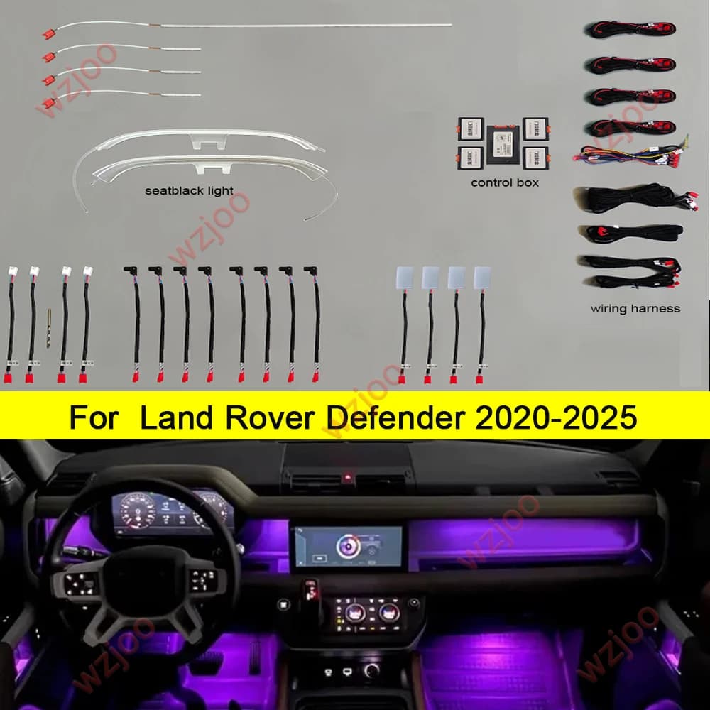 Per Land Rover Defender 2020-2025 Evoqu 15-25 APP di Controllo Auto Cruscotto Porta Lampada Atmosfera Striscia Led Luce Ambientale Decorativa