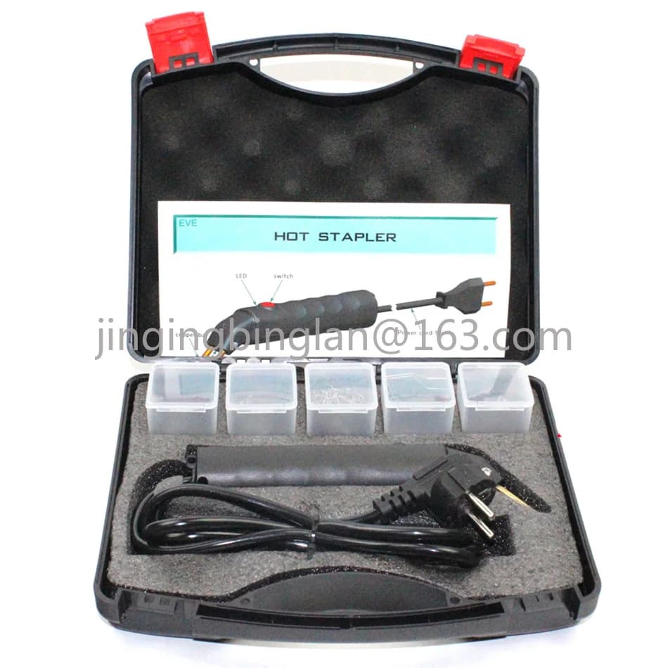 70w Cucitrice a caldo per auto Cucitrice automatica Paraurti Parafango Carenatura Pistola per saldatura Kit di riparazione in plastica Macchine utensili per saldatura in plastica