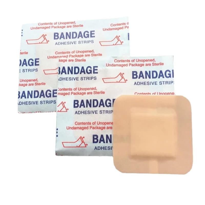 50 pz/set Forma Quadrata Ferita Cerotti Cerotto Impermeabile per Il Primo Soccorso Patch Per La Pelle Stampe Medicazione Bende Adesive 3.8*3.8 cm