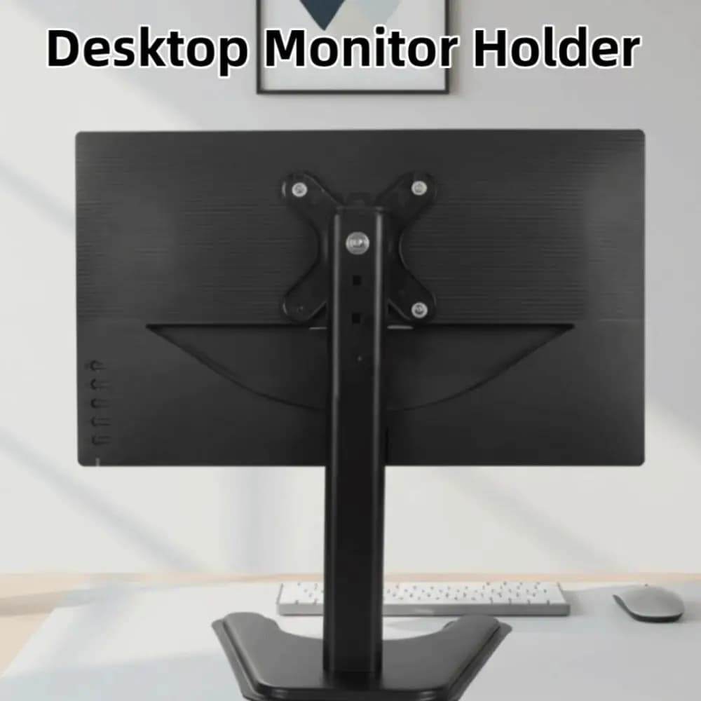 Supporto per Monitor da Scrivania Regolabile con Base Grande, Stand Portatile per Computer, Aumenta l'Altezza 14-32 Pollici