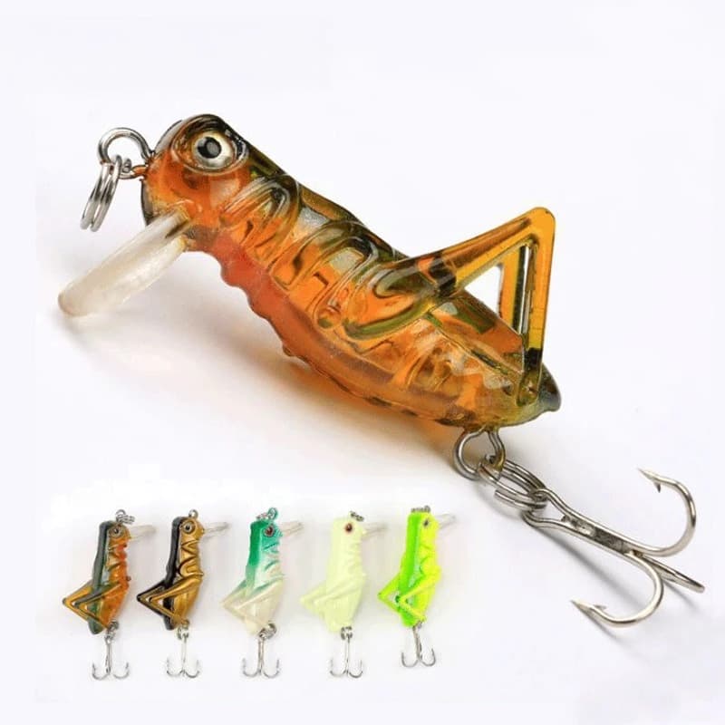 1 Pezzo Esca da Pesca Bionica a Forma di Insetto 4cm 3.5g, Esca Dura a Forma di Gabbiano, Esche Artificiali a Forma di Calamaro, Attrezzatura da Pesca per Bass, Carpa, Luccio
