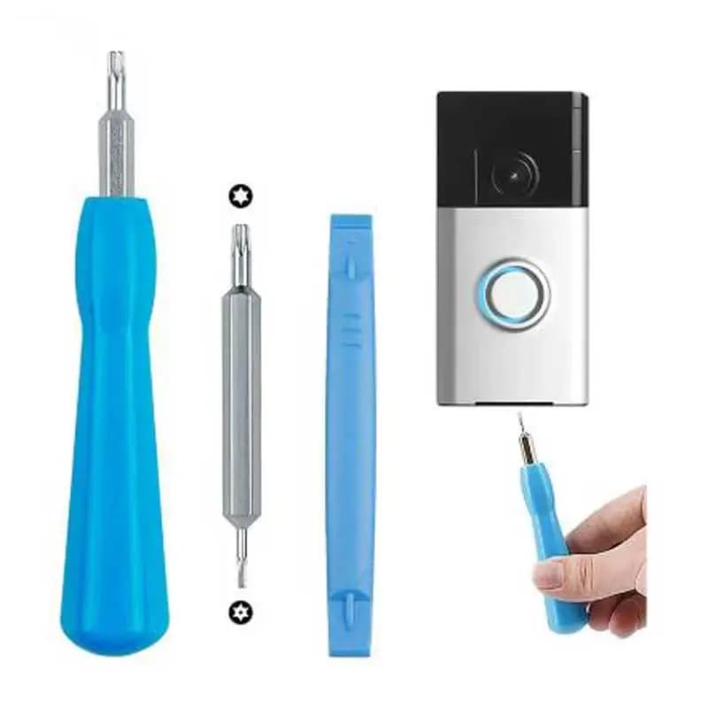 Set di Cacciaviti per Videocitofono con Leva di Sostituzione, Kit di Cacciaviti per Videocitofono WiFi e Batteria di Ricambio WiFi