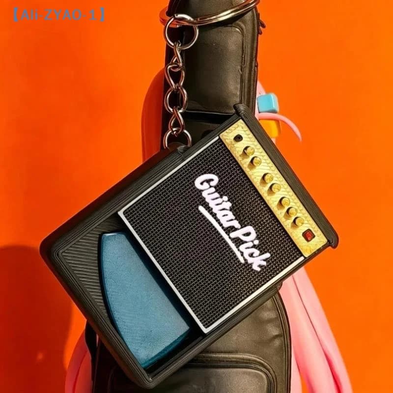1/3 Pezzi Portaplettro per Chitarra con Portachiavi, Gancio Portaplettro Anti-Smarrimento, Regalo per Appassionati di Chitarra, Basso e Ukulele【ZYAO-1】