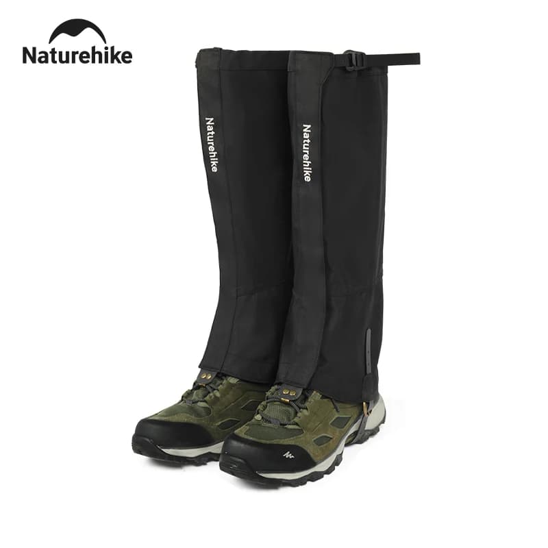 Naturehike 1 Paio di Coprigambe Waterproof for Trekking, Snow Ghetre for Hiking, Climbing, Camping and Skiing