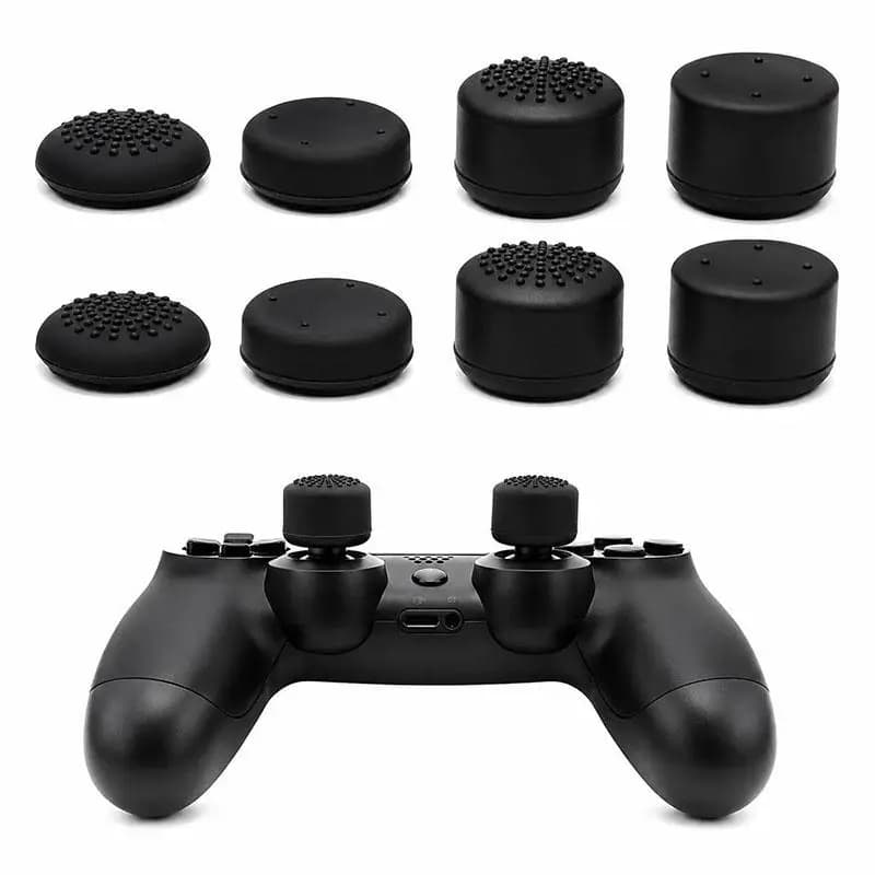 XDcase 8pcs Silicone Anti-Slip Joystick Cap Stackable Cover For PS5/Switch Pro/Xbox 360 Gamepad Thumbsticks Game Accessories