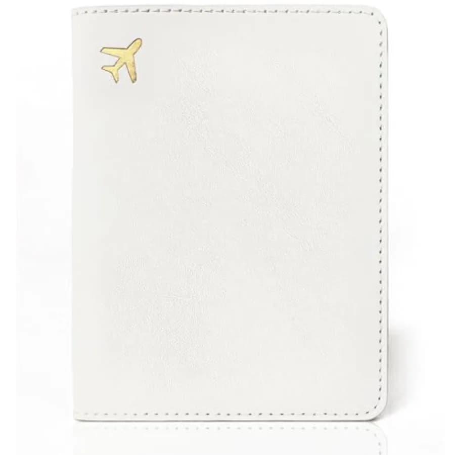 Passport Holder for Travel Essentials, RFID Blocking Passport Cover Case for Travel Accessories, Travel Wallet for Women Men Cr