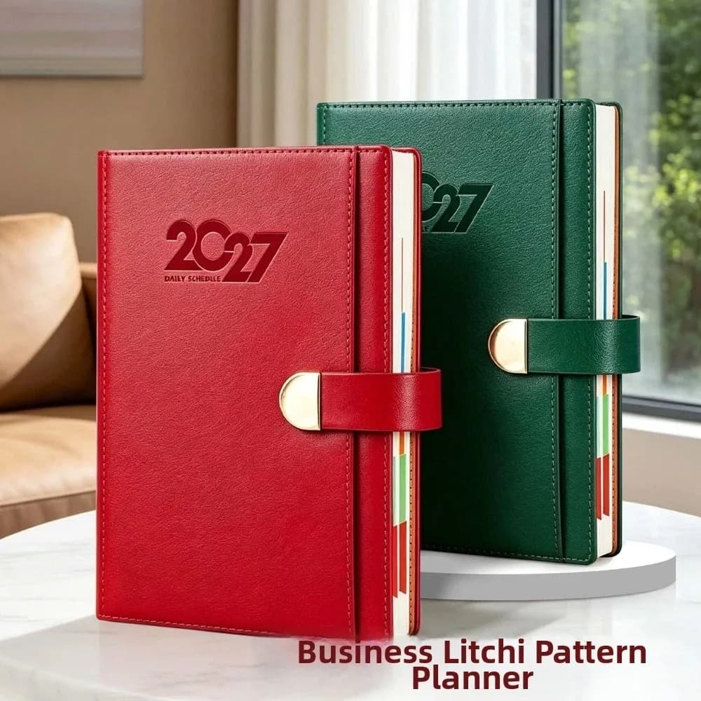 A5 2027 Schedule Book Convenient Calendar Notebook Agenda Planner Notebook Multi Functional Diary Writing Pads