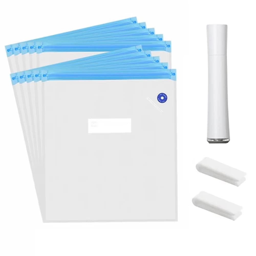 Vacuum Filament Bags with Automatic Pump Improved to Maintain Clean and Dry Bobbin PLA ABS TPU PETG 1Kg Part for 3D Printer 2 Clips