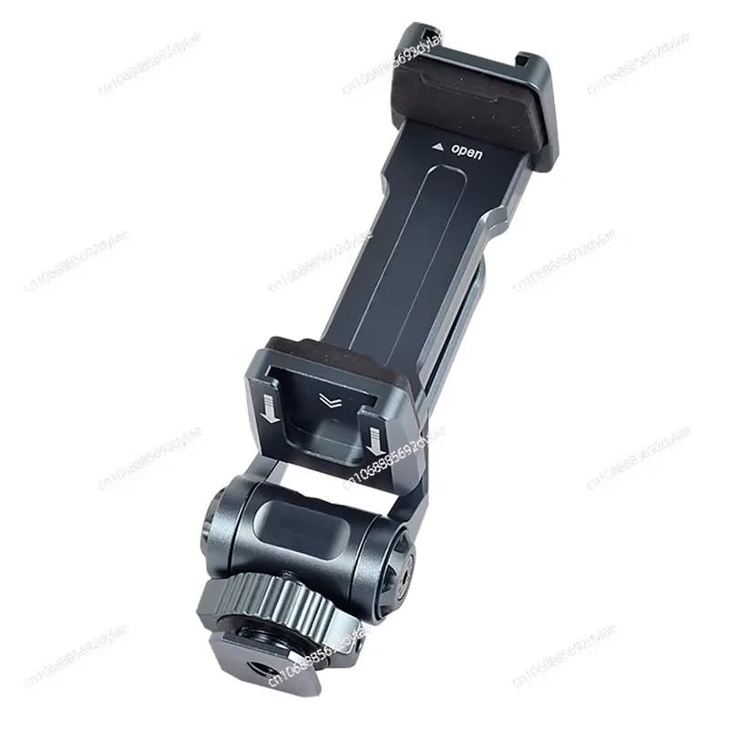 Clip per telefono in lega di alluminio, accessori per supporto girevole per fotocamera DSLR, clip sincronizzata, testa per treppiede e base fissa