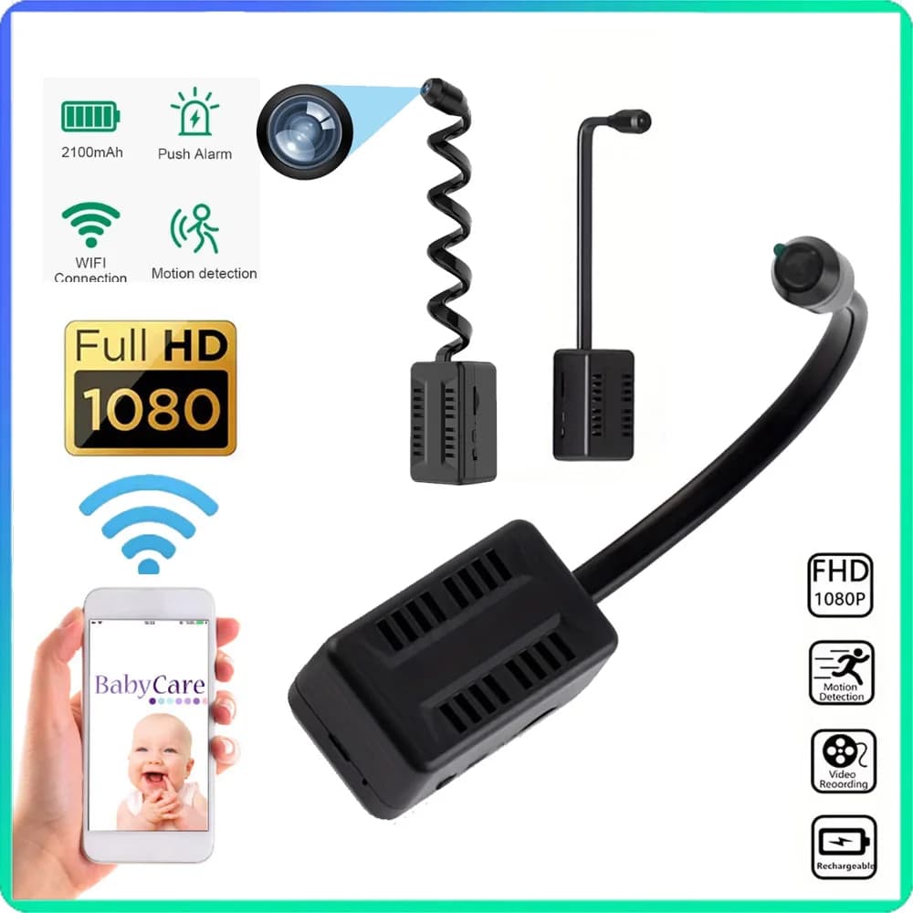 1080P FAI DA TE Mini Wifi Camera 32GB Video Camera P2P Camera Wireless Home Security Camera Nanny Camera Surveillance Camera