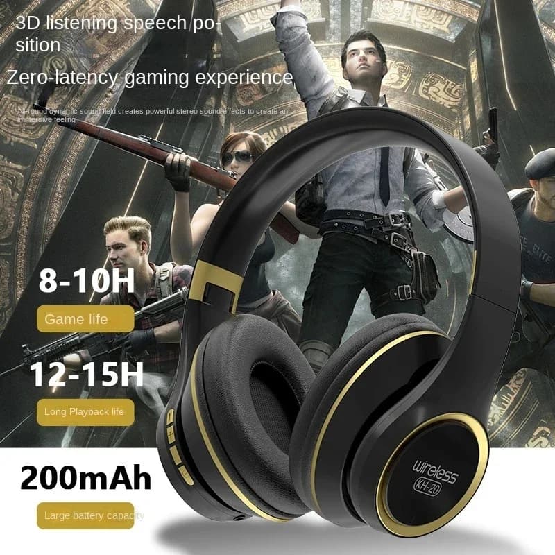 Wireless Headphones Bluetooth Foldable Foldable Headphones Gaming Headphones HIFI Audio Support TF Card for PC xiaomi iPhone Eaphone