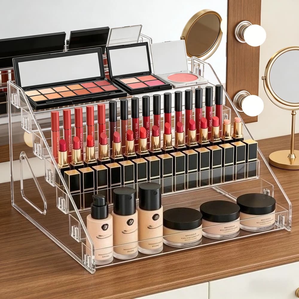 3/4/5/6/7 Shelves, UV Gel Shelves, Quick Installation, Cosmetic Door, Jewelry Holder, Manicure Organizer