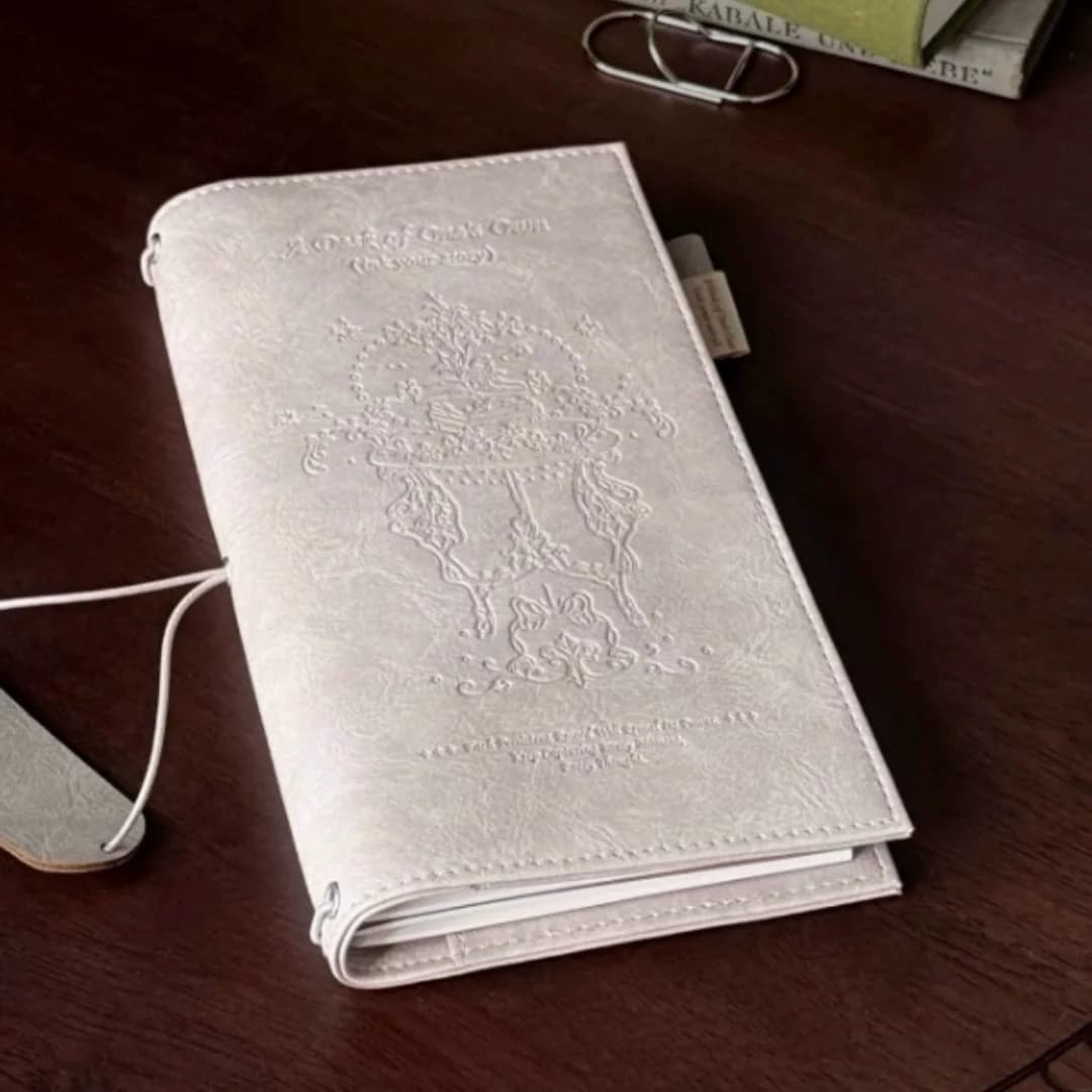 Antique Garden Leather Journal Retro Notebooks Travel Journals Agenda Sketch Book Ins Korean Stationery School Office Supplies