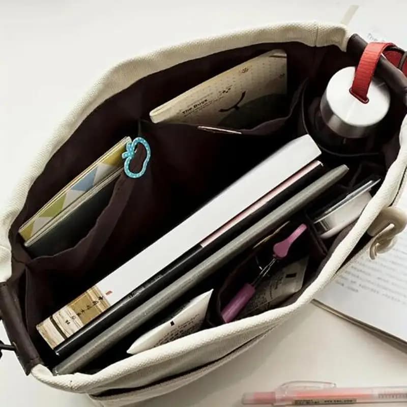 Organizzatori di stoccaggio in tela con coulisse Borsa con fodera multitasche Borsa da viaggio portatile leggera-2 dimensioni tra cui scegliere