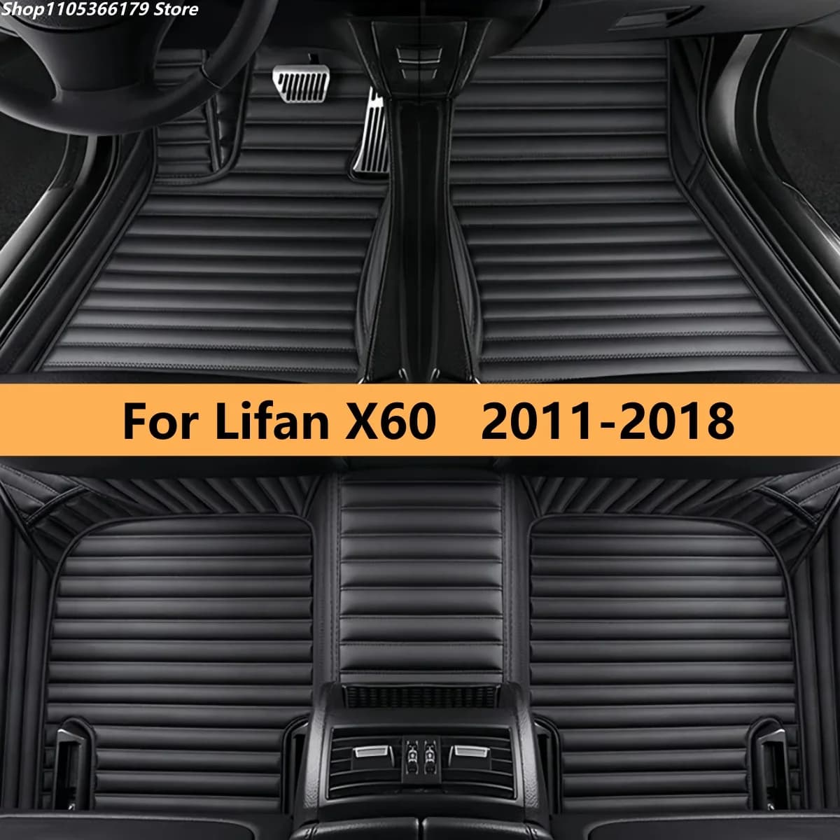 Auto Floor Mats Fit For Lifan X60 2011 2012 2013 2014 2015 2016 2017 2018 Car Leather Carpet Pads Full Set Foot Matts Rugs