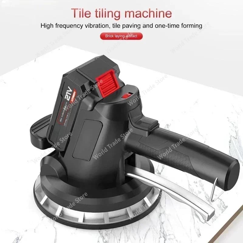 Ventosa vibrante per piastrelle in ceramica elettrica Finitrice per piastrelle in ceramica portatile Strumento automatico per la posizionamento e la livellamento dei pavimenti ad alta potenza