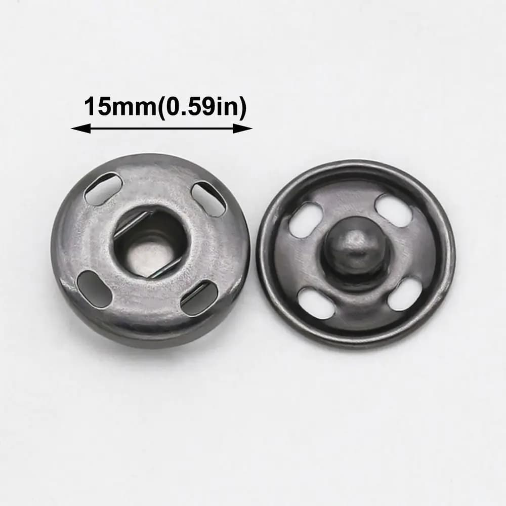 1pc 14/18mm Plum Blossom Metal Buttons Self-Sewing Wallet Craft Fasteners Clasps Buttons DIY Snap Buttons For Clothes Bags Shoes