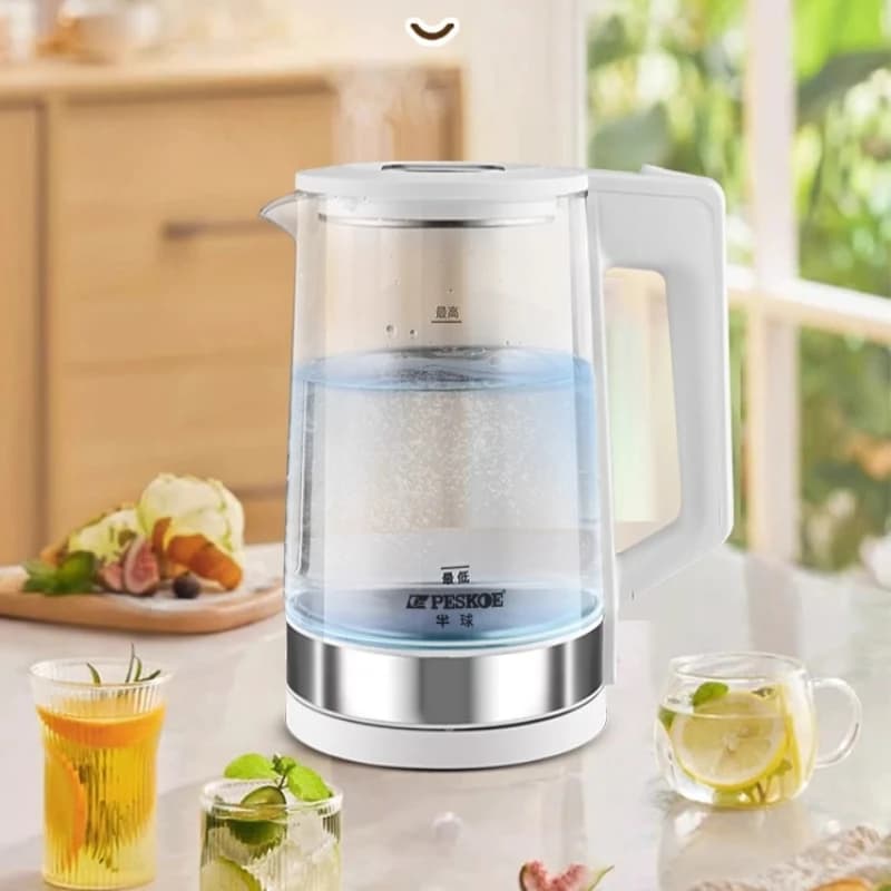 316, large mouth glass hot pot with rounded design Easy to clean heat preservation body