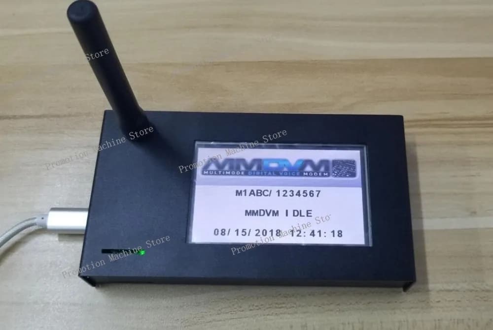 Last MMDVM hotspot finished + Raspberry Pi Zero W + LCD 3.2 inch + antenna + SD card 16G + metal case P25 DMR YSF