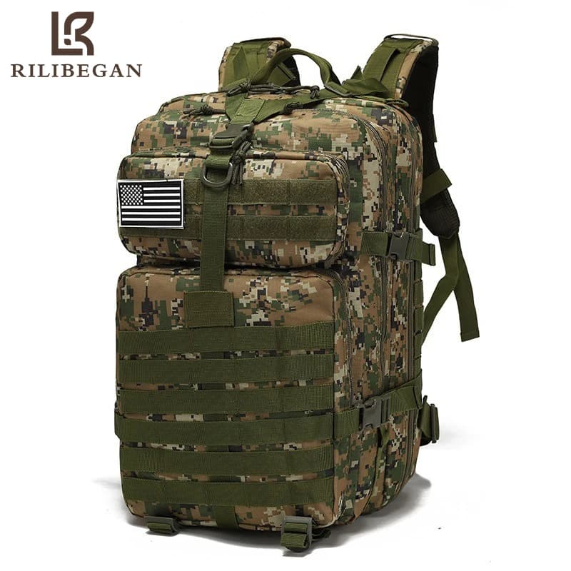 Quality Travel Backpack Men Outdoor Camouflage Men Sports Bag Camping Backpack Men Tactical Backpack Large Capacity Bags