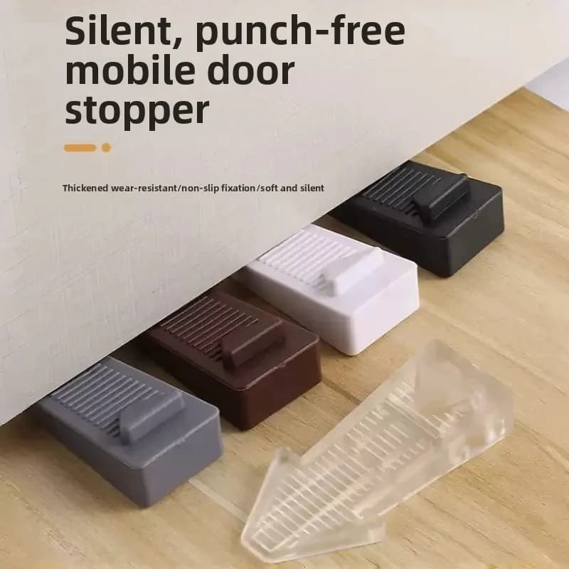 Cuneo per Porta in Silicone Riutilizzabile: Fermaporta Antiscivolo e Sicuro per Bambini, Previene il Chiuso a Battente e il Schiacciamento delle Dita, per Casa e Ufficio