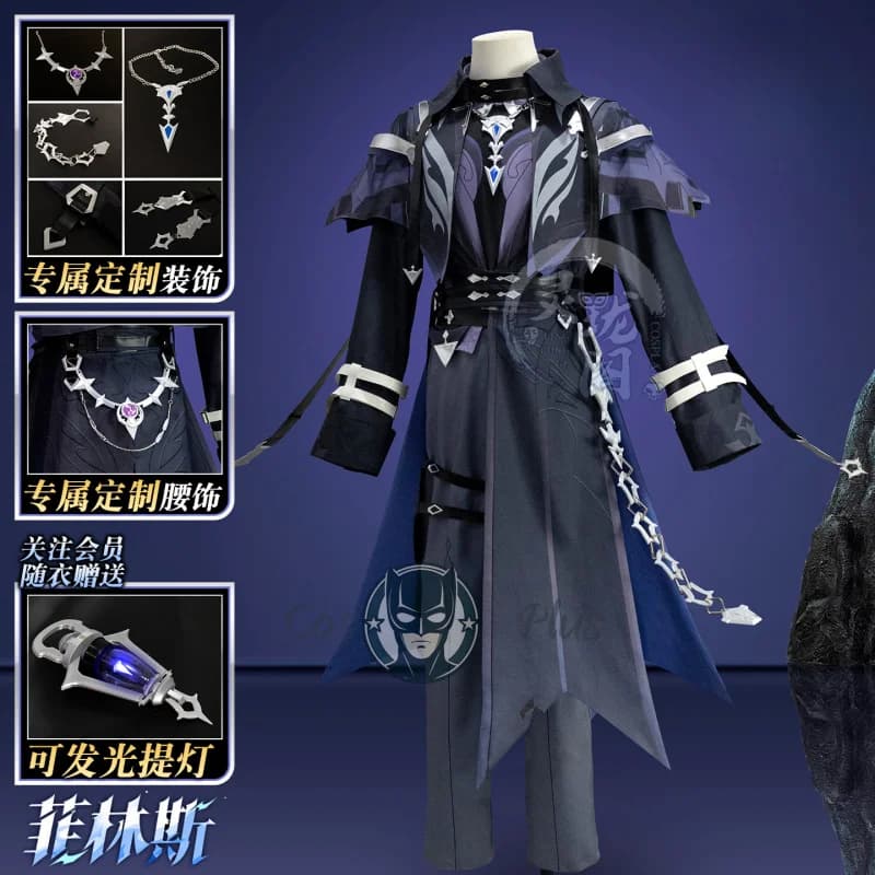 Gioco Genshin Impact Kyryll Chudomirovich Flins Costume Cosplay Puntelli Vestito Carnevale Halloween Set completo Festa Donna Uomo Vestiti