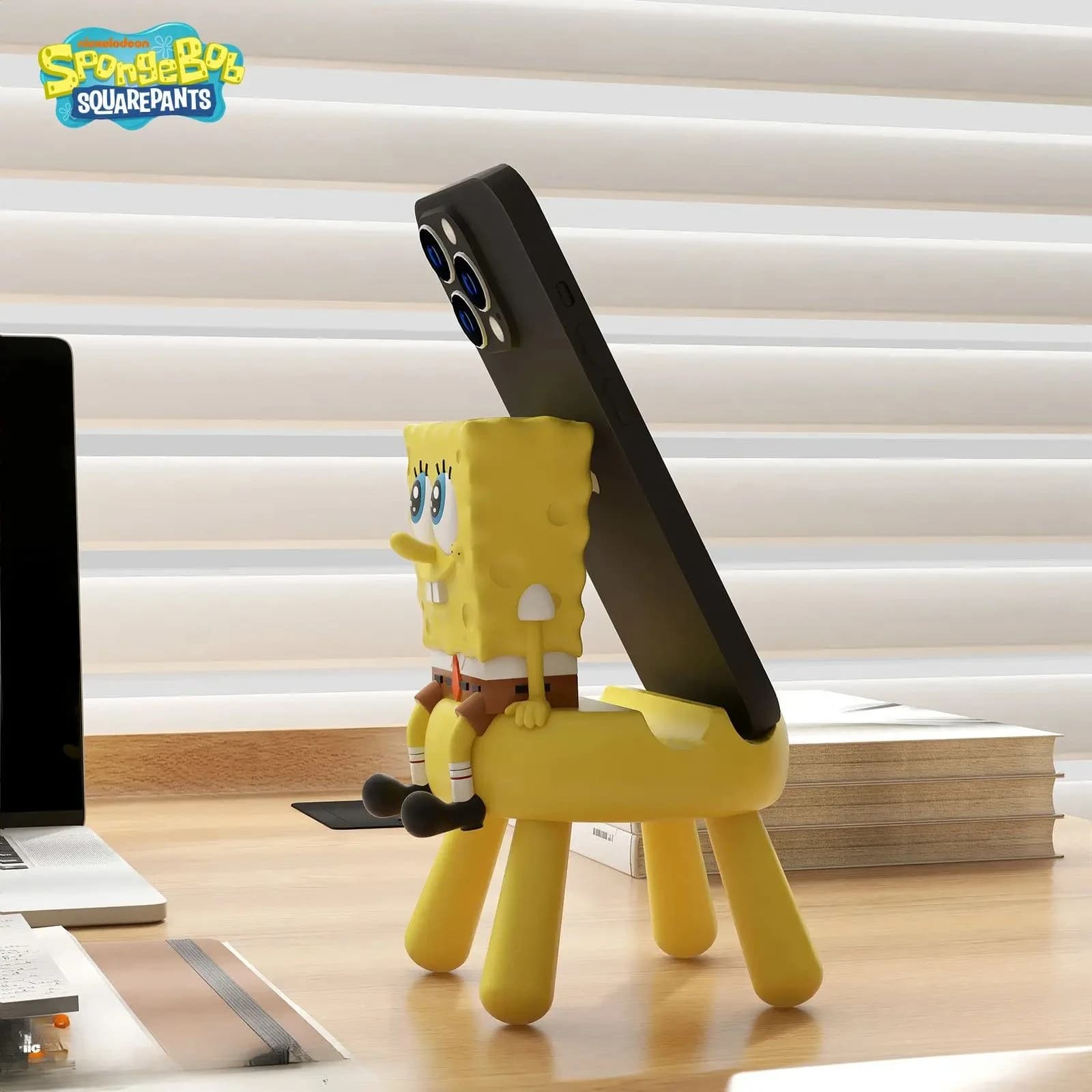 Nuovi Supporti per Tablet a Forma di Spugna, Simpatici Supporti da Scrivania per Telefoni Cellulari con Design Cartoon, Decorazione per Ufficio, Regalo per Ragazze, Giocattoli