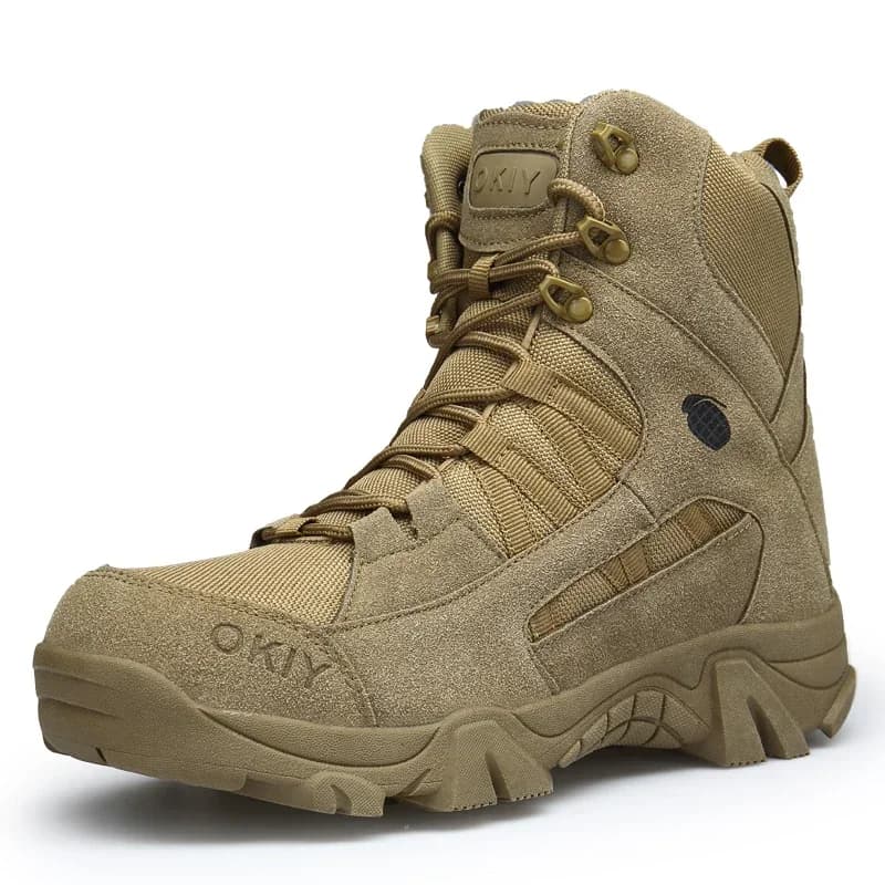 Stivali tattici da uomo con lacci, traspiranti, stivali militari da uomo, stivali da deserto, scarpe da arrampicata ed escursionismo, stivali unisex di sicurezza per la caccia, stivali da moto