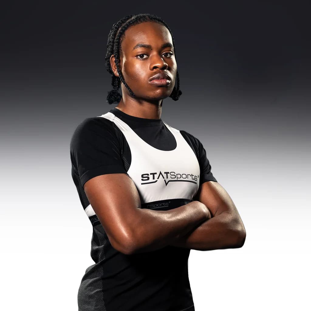 Pure Original STATSpots Men's Sports Vest Performance Monitoring Athletic Football Running Rugby Player Fitness Training Top