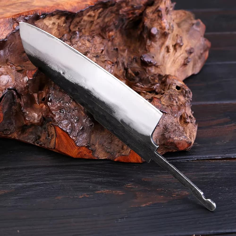 Santoku Knife Blank Handmade Forged Kitchen Knife 3-layer Composite Steel High Hardness Sharp Making DIY Knife Blade Material