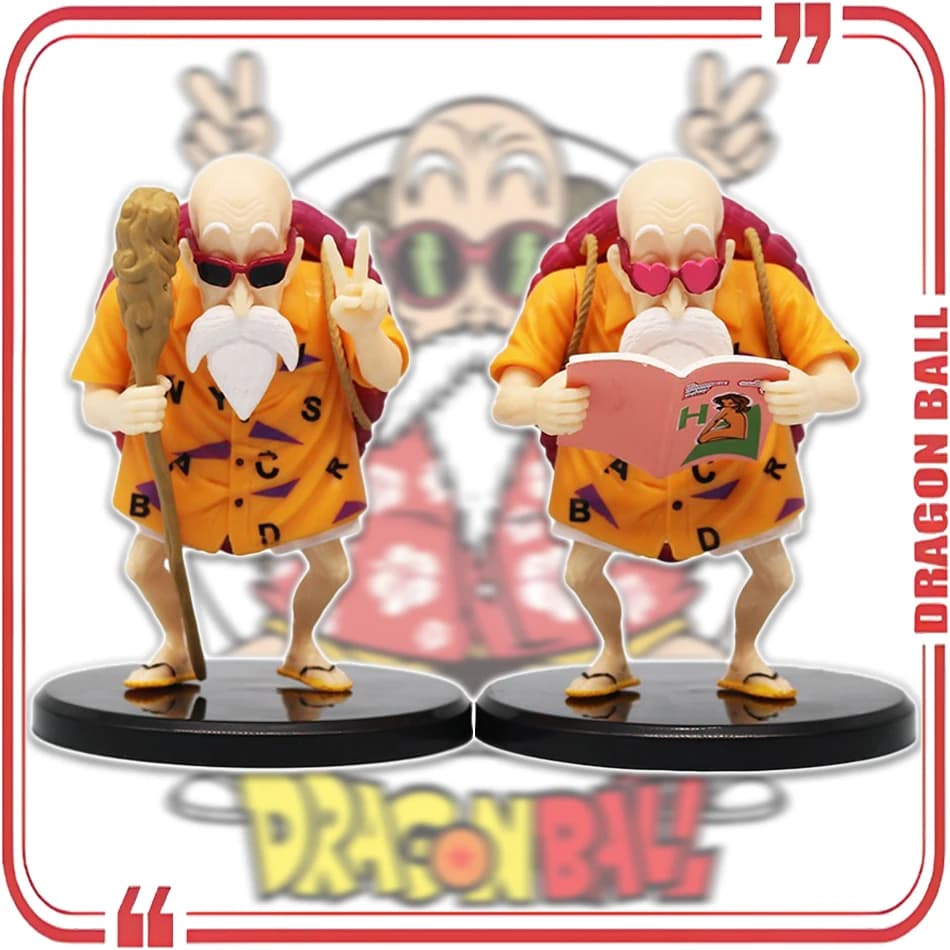 Anime Dragon Ball Figura Biye Gesto Lecherous Maestro Roshi Action Figures Pvc Kame Sennin Collezione di statue Modello Giocattoli Regali