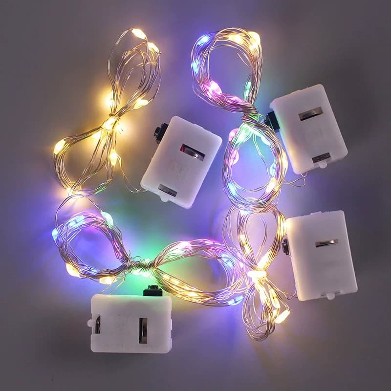 10/5 pezzi lucine a LED 3 modalità alimentate a batteria ghirlanda di luce per la casa camera da letto giardino compleanno festa di nozze decorazione pasquale