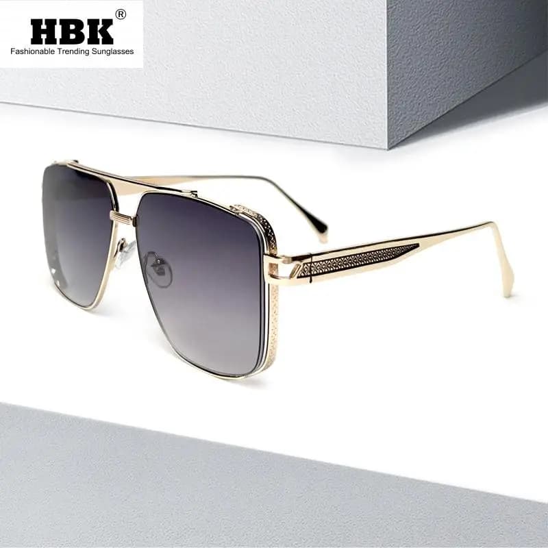 New Polarized Gradient Square Metal Frame occhiali da sole da uomo Fashion Vintage Women occhiali da sole UV400 Driving Fishing il miglior regalo