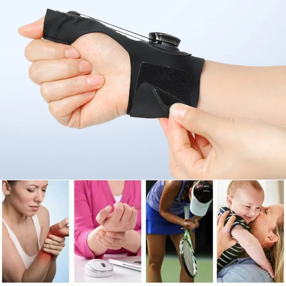Carpal Tunnel Wrist Brace - Adjustable Night Splint for Arthritis & Tendonitis Pain Relief - Nerve Support for Men Women