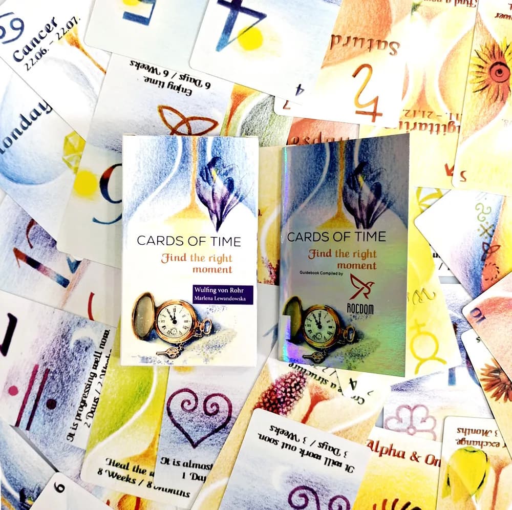12x7 cm Carte del tempo Trova il momento giusto Oracle Un tarocchi Visioni inglesi Divinazione Edition Mazzo Giochi Borad con guida