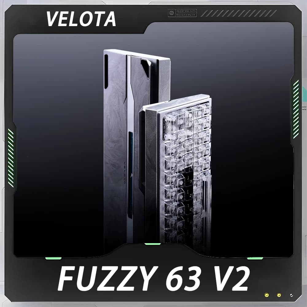ATK VELOTA FUZZY 60 V2/63 V2 Gaming Magnetic Keyboard 8K Gasket Aluminum Alloy RT 0.001mm Low Latency High-End Wired Keyboard