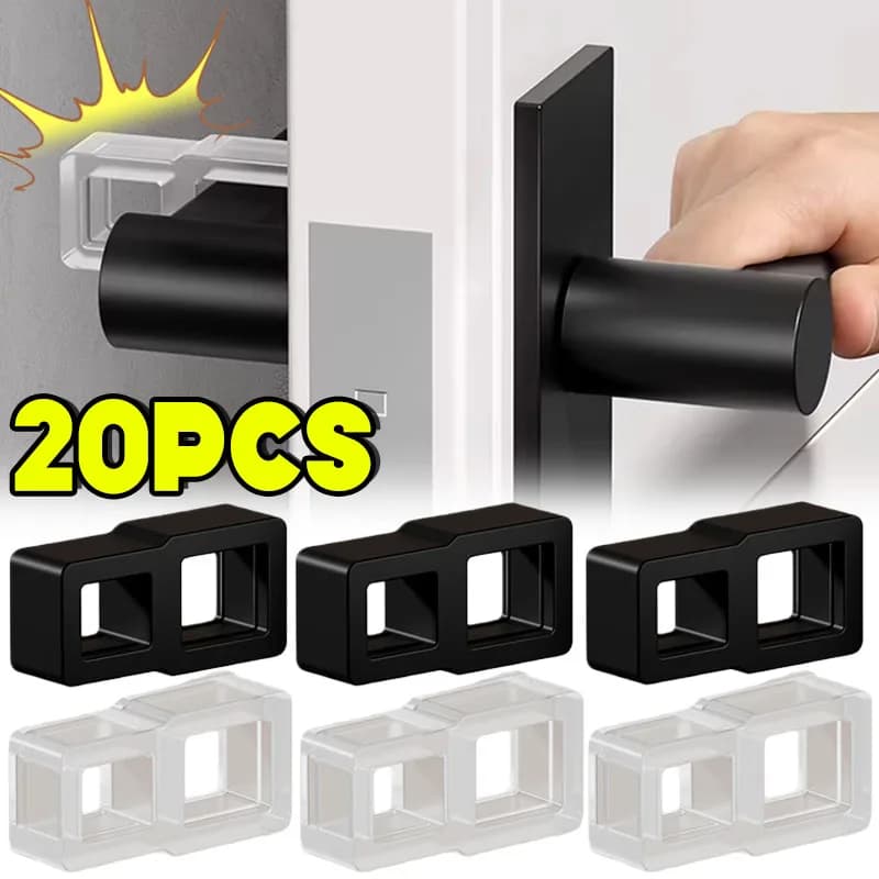 1-10 Pezzi Fermaporta in Silicone, Protezioni Antiurto per Pareti, Ammortizzatori Silenziosi per Maniglie delle Porte, per Uso Domestico e Ufficio