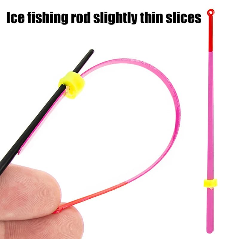 5 Pz/set 12/14 CENTIMETRI Portatile Inverno Canna Da Pesca Nel Ghiaccio Punta Superiore Sezione Bobber Indicatore di Estensione Della Pesca Pole Attrezzatura Da Pesca attrezzatura da pesca