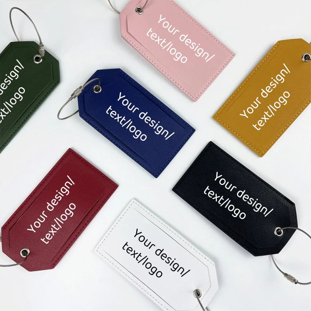 Etichette per Bagagli da Viaggio Personalizzate Gita, Tag Impermeabili con Nome, Regali Aziendali