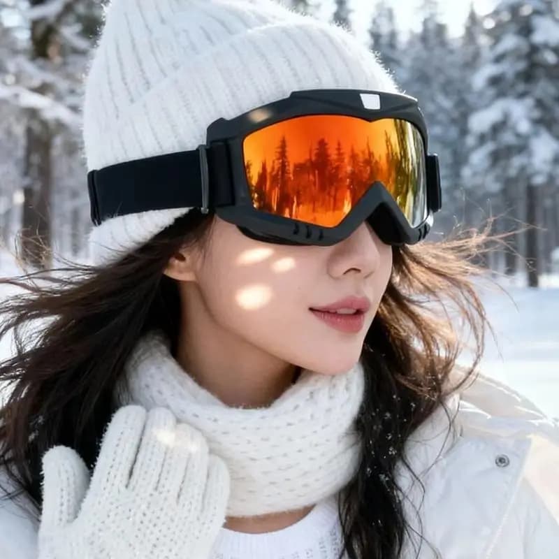 Occhiali Protettivi per Moto, Antivento, Antipolvere, Antiappannamento, per Snowboard, Sci, Motocross e Ciclismo