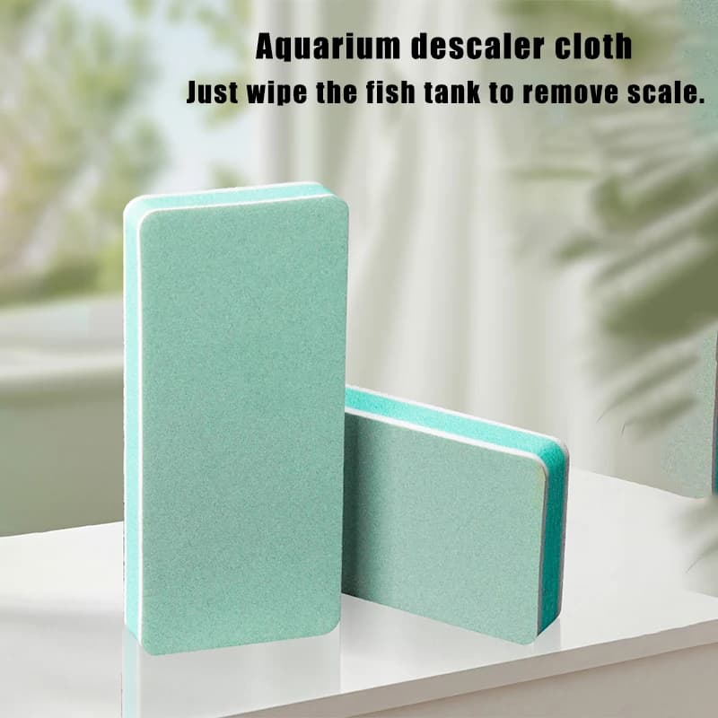 B*New 3/5pcs Fish Tank Brush Polishing Board Removes Limescale And Cleans Glass Without Dead Angles