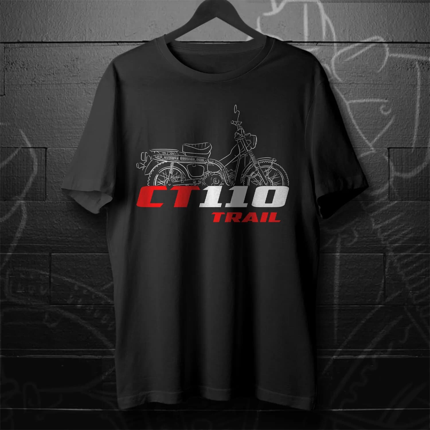 Best CT110 Trail 1980–2013 - Motorcycle T-Shirt Daily Cycling Can Wear Cotton T-shirts for Both Men and Women