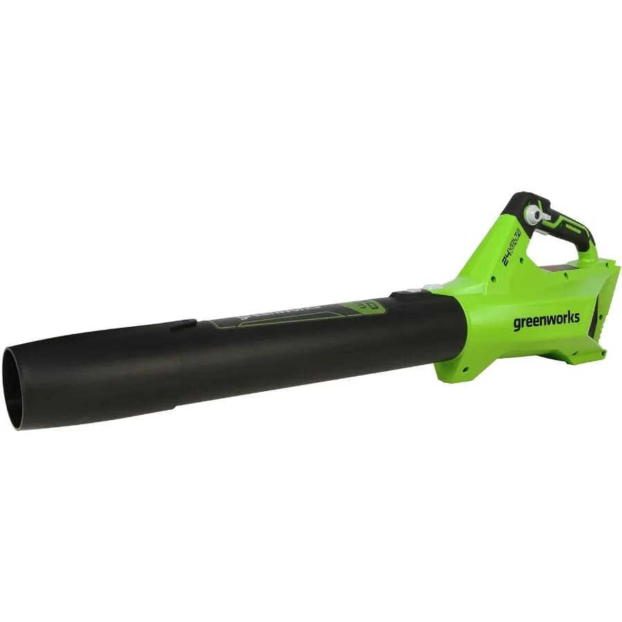 24 V 110 MPH/ 450 CFM/ 200+ Strumenti compatibili Batteria e caricabatterie per soffiatore assiale senza spazzole senza fili non inclusi