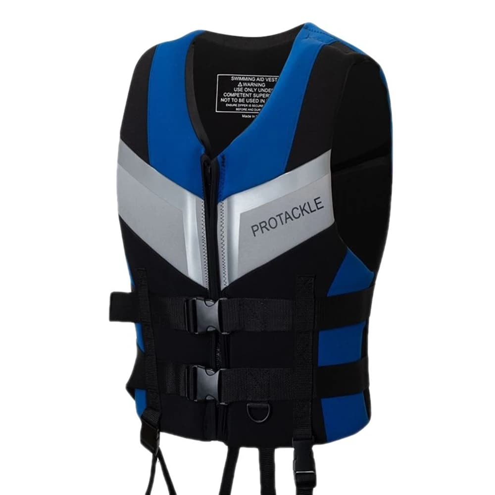 Giubbotto di salvataggio per adulti Giubbotto di salvataggio di sicurezza in neoprene Sport acquatici Pesca Gilet da sci nautico Kayak Canottaggio Nuoto Giubbotto di sicurezza alla deriva