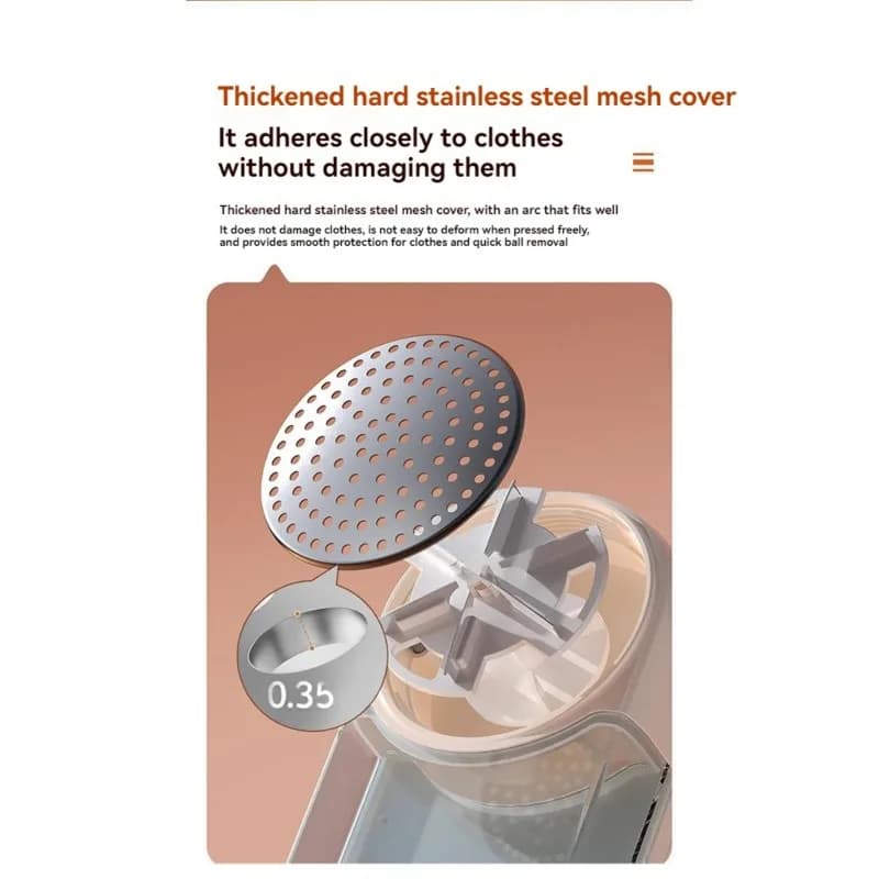 Smart Digital Display Large Capacity Fabric Shaver-Dual Power Lint Removal Functionality